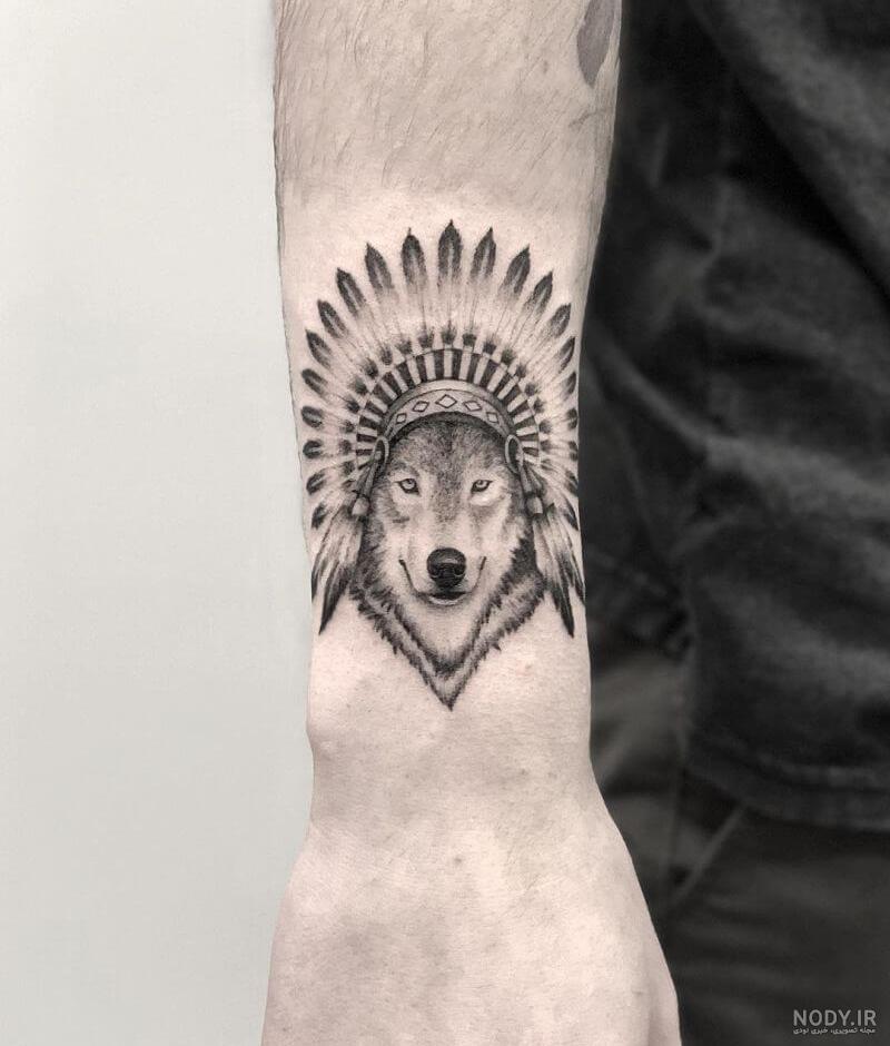 خالکوبی روی دست گرگ - عکس نودی خالکوبی روی دست گرگ - عکس نودی