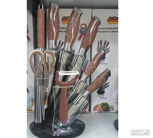 خرید و قیمت سرویس چاقو آشپزخانه رومانتیک هوم مدل WLD-88F (9 پارچه ...