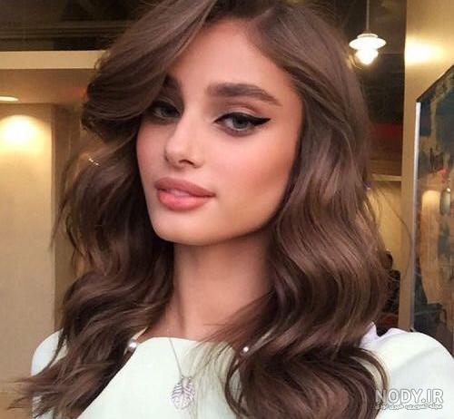 رنگ مو شکلاتی جدید با ۸۰ مدل لاکچری بدون دکلره زیبا