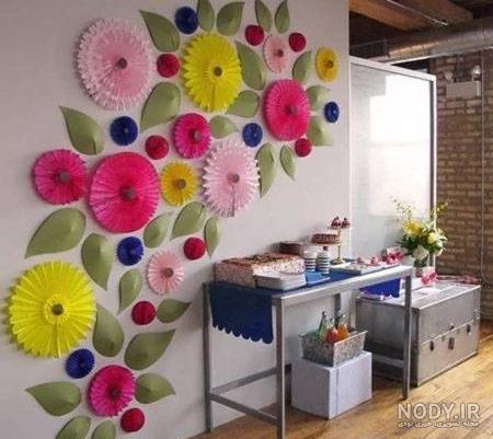 عکس ایده برای تولد با کاغذ رنگی - عکس نودی