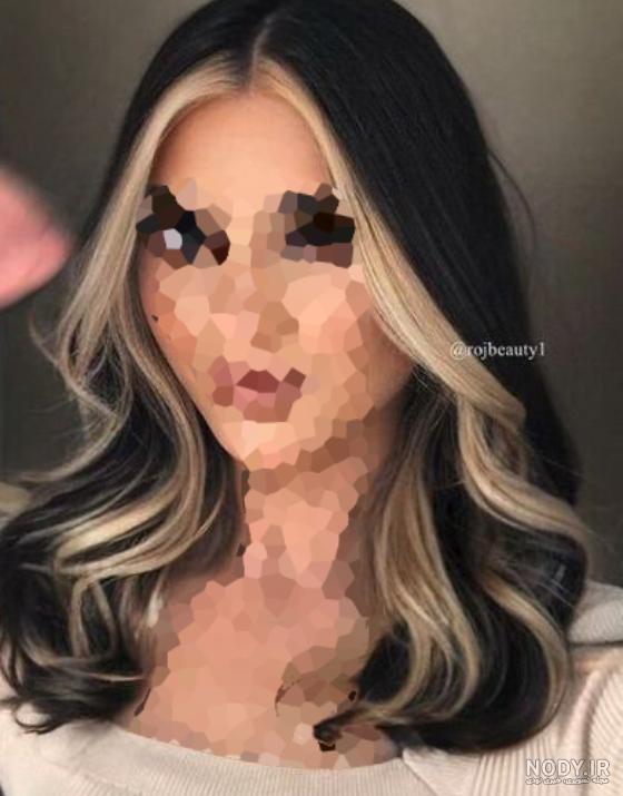 عکس رنگ مو چند رنگ