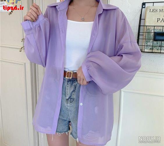 عکس شومیز دخترانه جلو باز