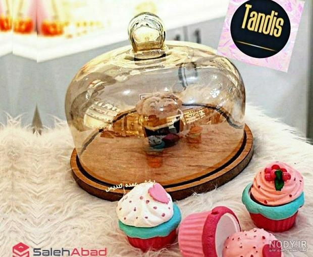 عکس ظرف پایه دار کاپ کیک عکس ظرف پایه دار کاپ کیک