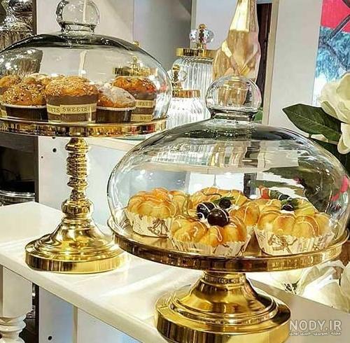 عکس ظرف کیک پایه دار ❤️ [ بهترین تصاویر ]