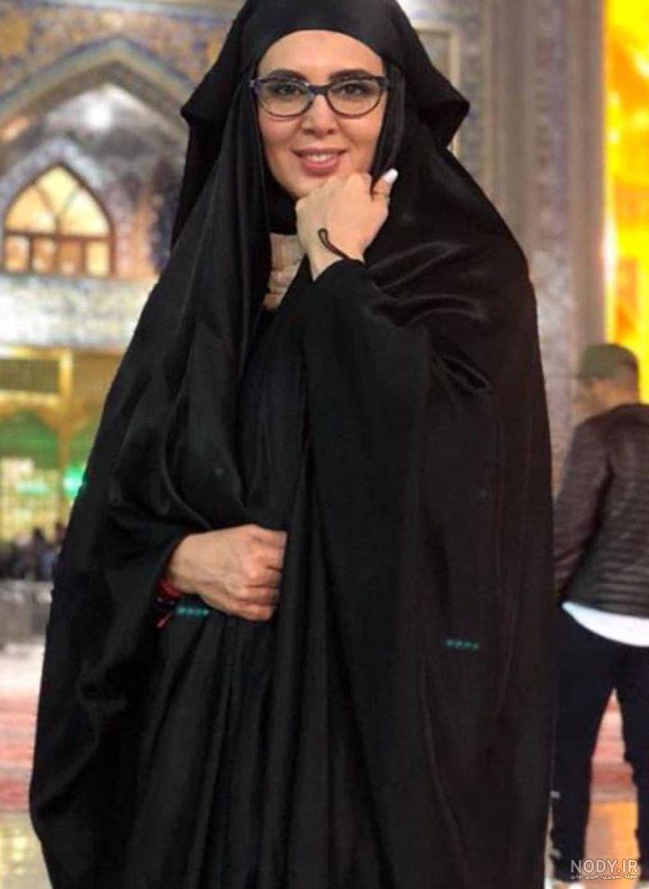 عکس لیلا بلوکات با چادر