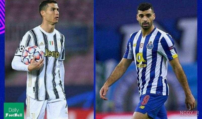 عکس مهدی طارمی با رونالدو