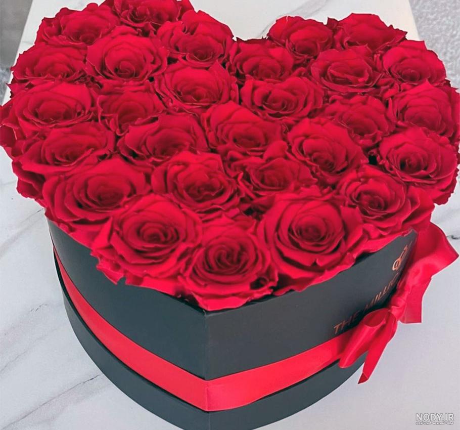 عکس گل رز جعبه