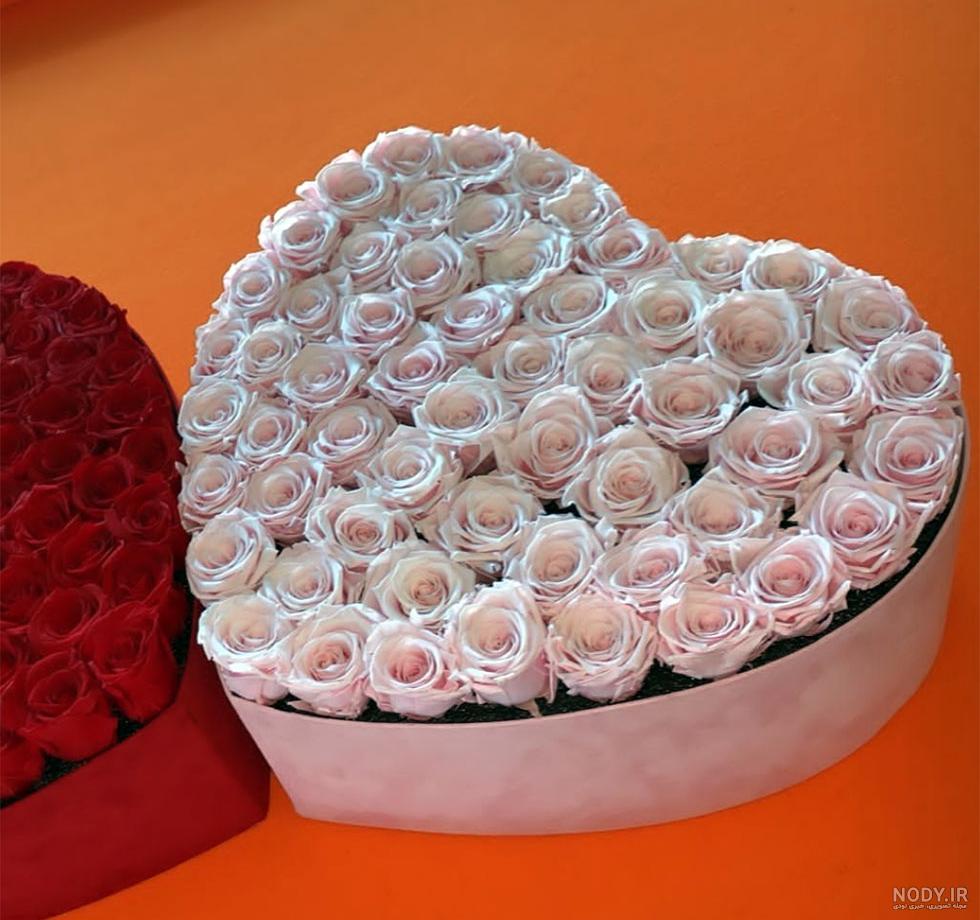 عکس گل رز در جعبه