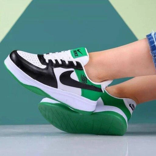 كتونى ایر جردن ١ بدون ساق سبز كاجى - l Tehran Running تهران رانينگ