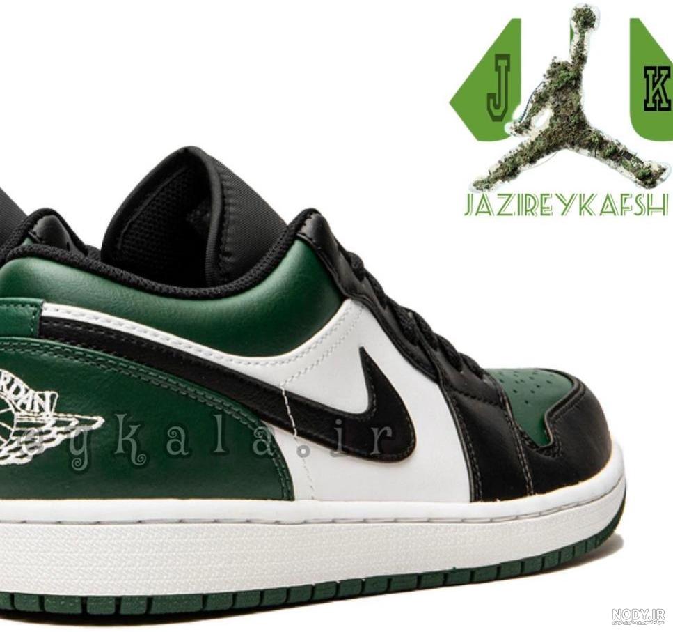 نایک ایر جردن ۴ متالیک سفید سبز Nike air jordan 4 metallic white ...
