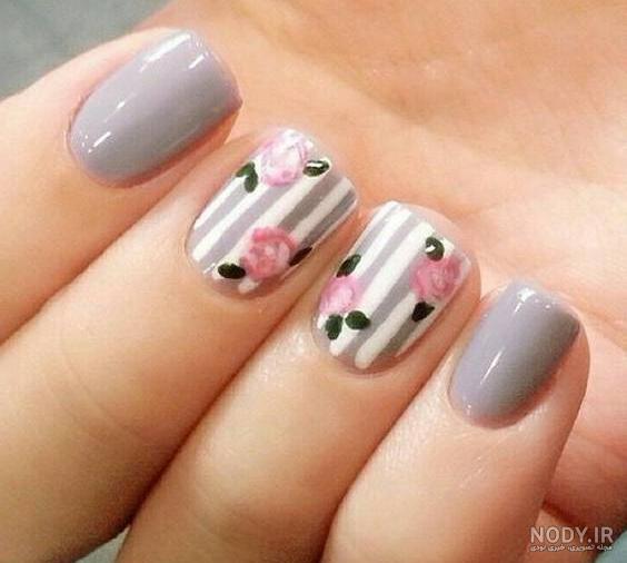طراحی ناخن با گل های بهاری، یک ایده دخترانه ^.^ ، زیبا و منحصر به فرد