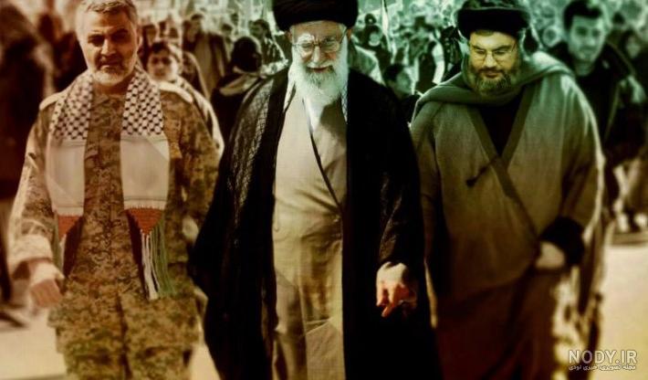 عکس / دبیرکل حزب‌الله لبنان و فرمانده نیروی قدس سپاه در کنار رهبر ...