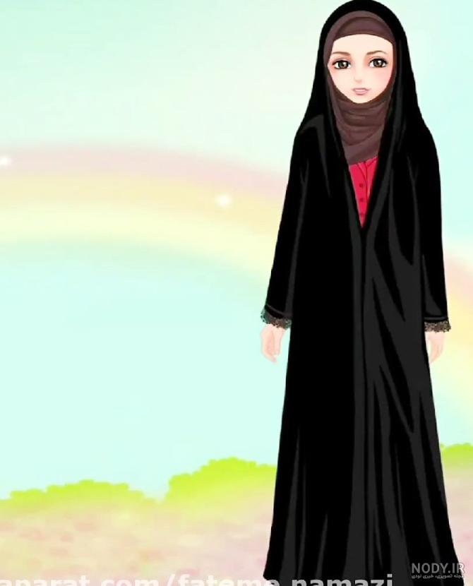 عکس دختر با حجاب بچه گانه - عکس نودی