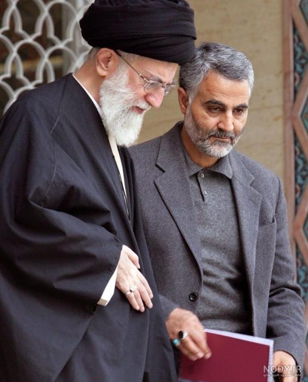 عکس رهبر و شهید سلیمانی عکس رهبر و شهید سلیمانی