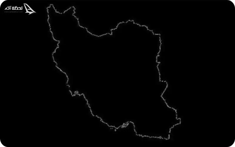 عکس نقشه ایران مشکی برای پروفایل