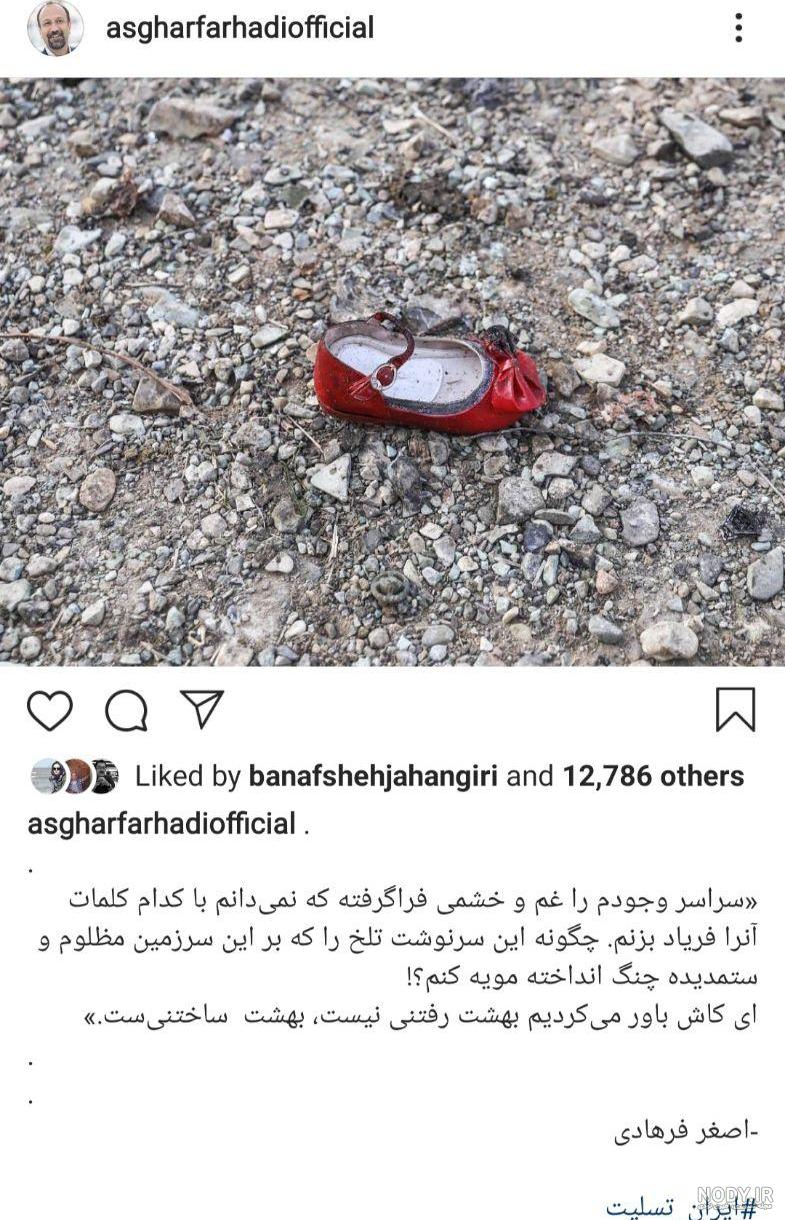عکس| واکنش تلخ کریم باقری به سقوط دلخراش هواپیمای اوکراینی