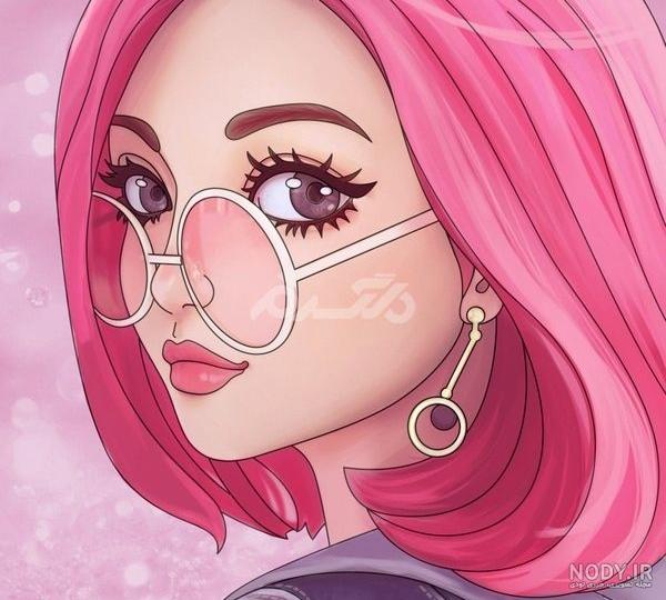عکس پروفایل کارتونی دخترانه فانتزی و شیک
