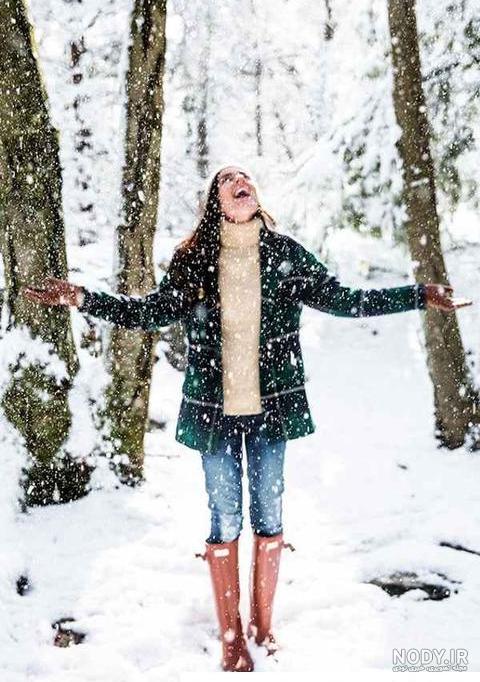 عکس خفن ایده عکس تولد در برف