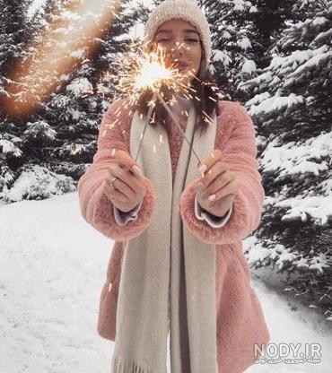 عکس خفن ایده عکس تولد در برف