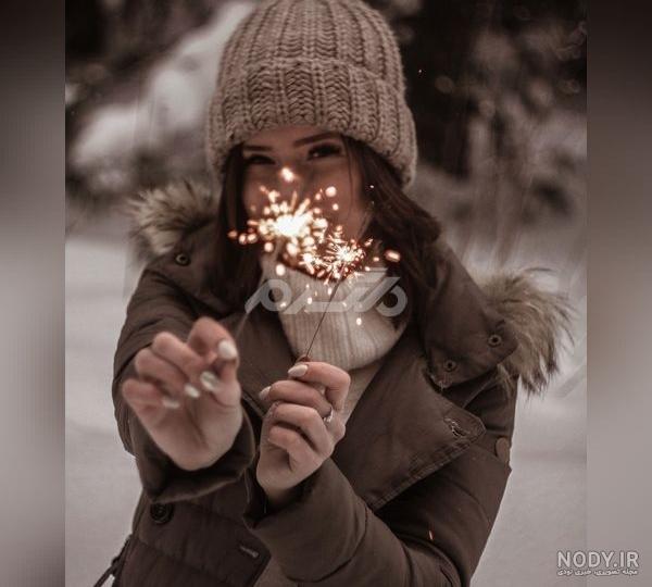 عکس خفن ایده عکس تولد در برف