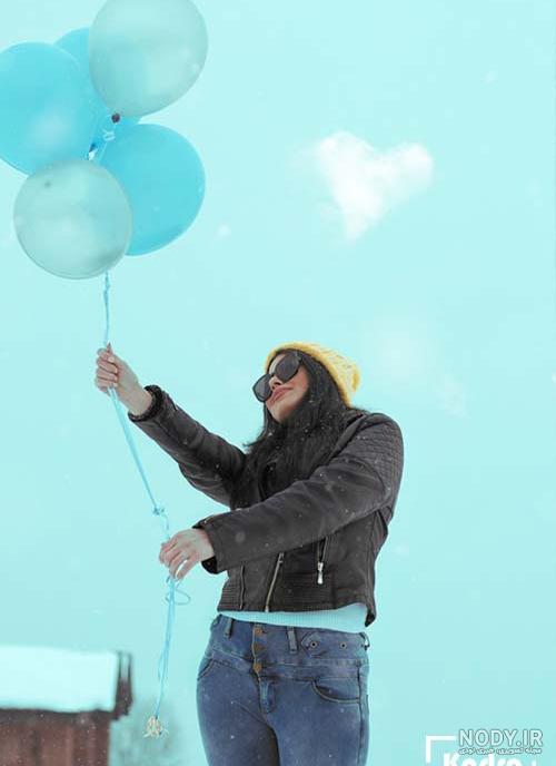 ایده عکس تولد زمستانی