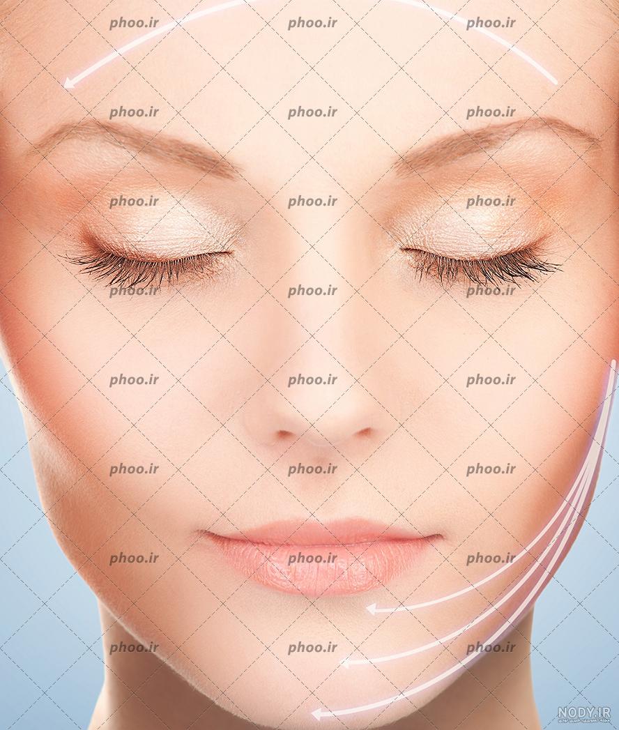 عکس ارایش صورت خط چشم