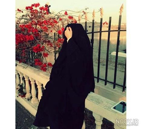 عکس دختر چادری با صورت