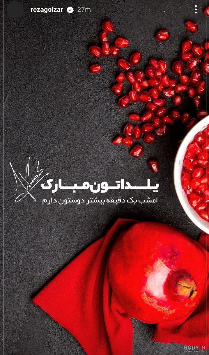 عکس شب یلدای محمدرضا گلزار