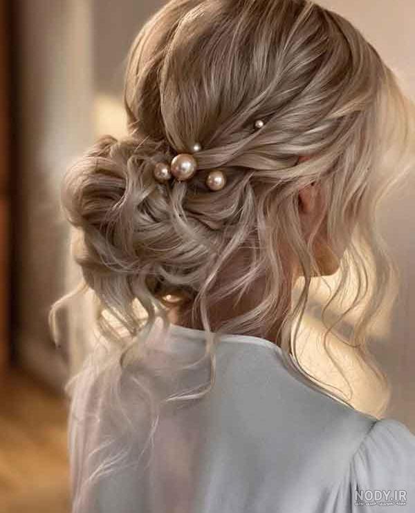 عکس شینیون ساده و شیک دخترانه عکس شینیون ساده و شیک دخترانه