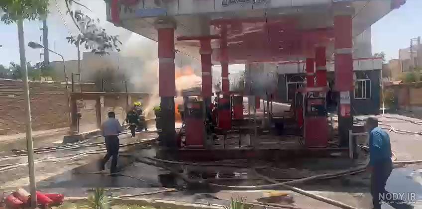 فیلم| آتش‌سوزی جایگاه پمپ بنزین در بابل | خبرگزاری فارس