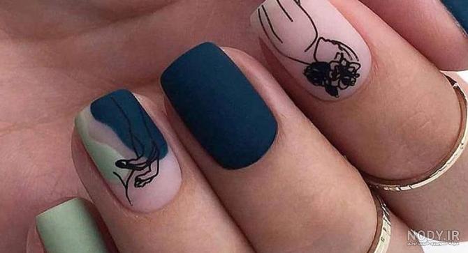 ۶۰ ایده و طرح فوق العاده زیبا برای کاشت ناخن مربعی | دوره های دترلند