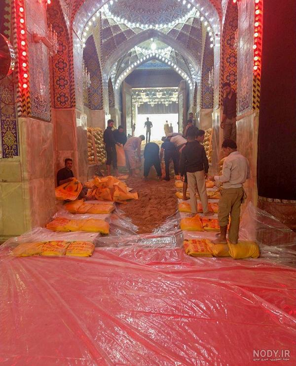 تصویری از روز عاشورا در بین الحرمین