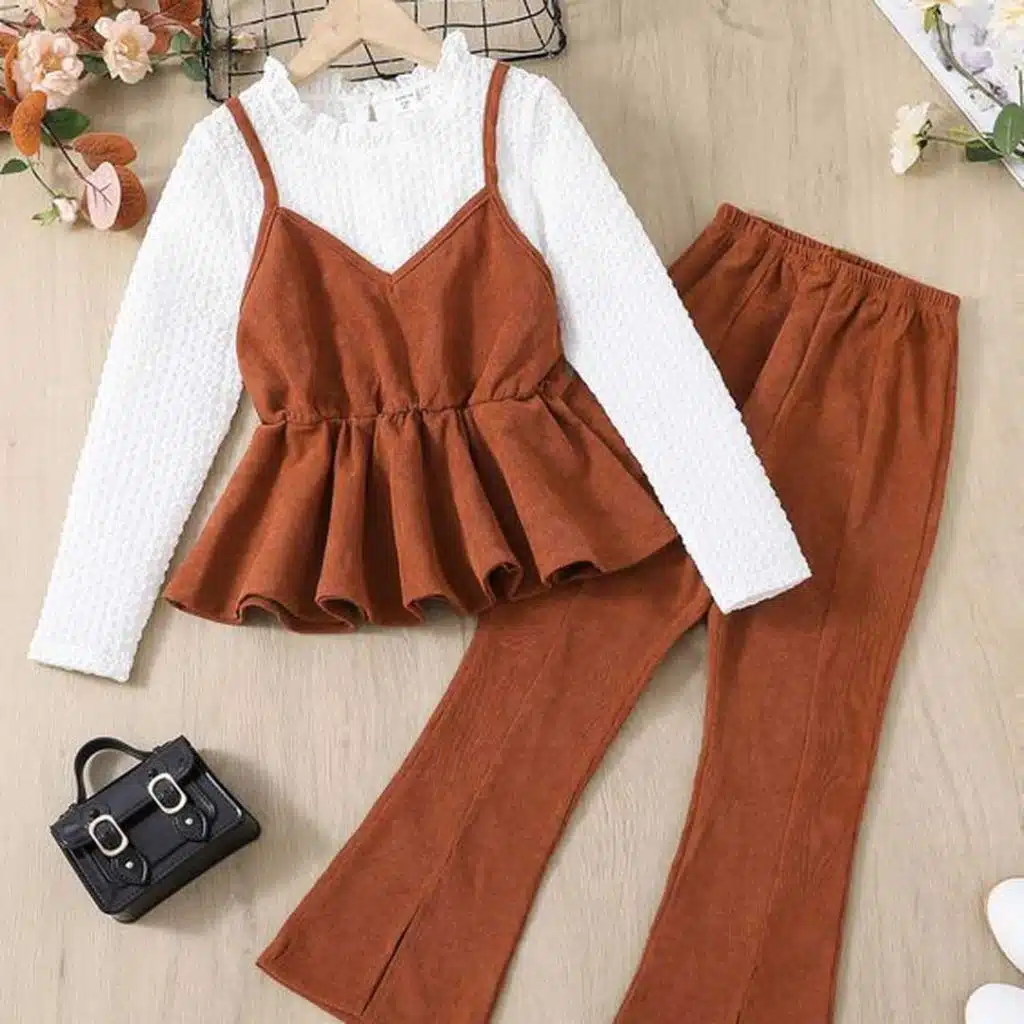 ست بلوز شلوار دخترانه مجلسی بچه گانه ❤️ [ بهترین تصاویر ]