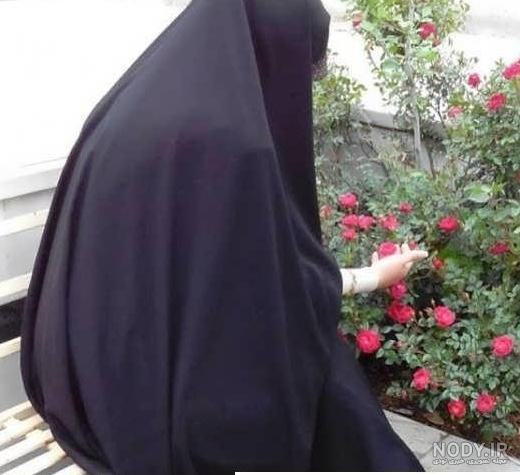 عکس دختر چادری از پشت سر