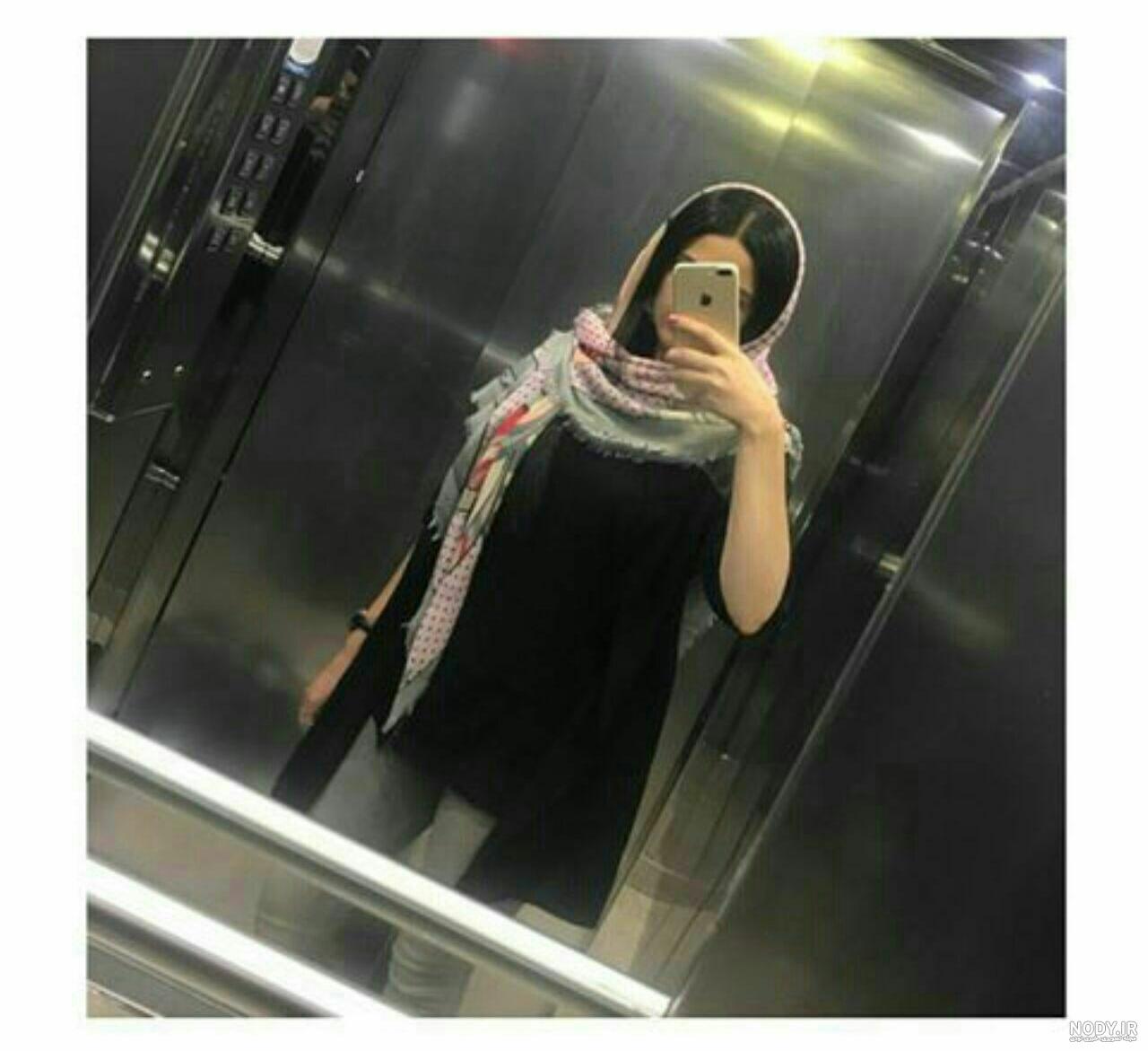 عکس فیک دخترونه در آسانسور - عکس نودی
