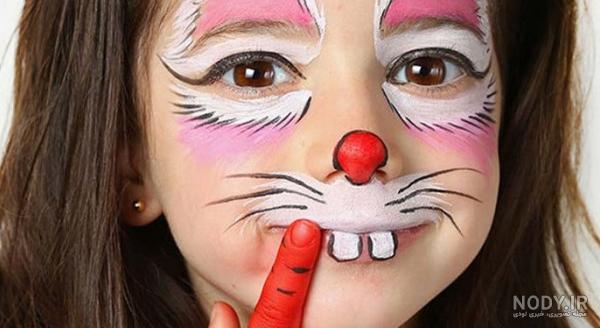 عکس نقاشی روی صورت خرگوش