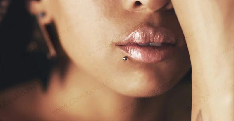 عکس پیرسینگ لب و ابرو