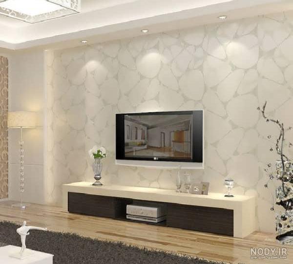 مدل های کاغذ دیواری پشت تلویزیون و ال سی دی شیک و متفاوت