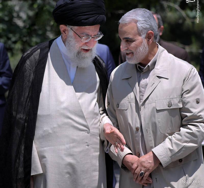 عکس سردار سلیمانی با رهبری عکس سردار سلیمانی با رهبری