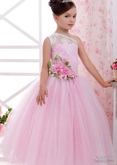 عکس لباس عروس دخترانه صورتی