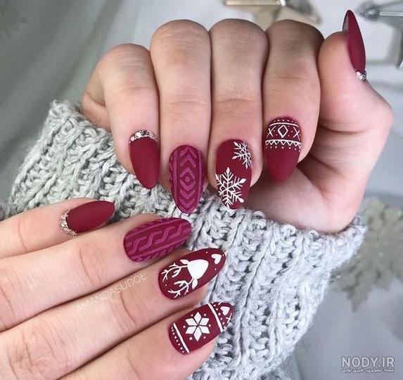 طرح ناخن کریسمس ۲۰۲۰