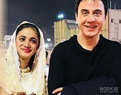 عکس عروسی عمو پورنگ با همسرش