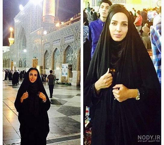 مانتوی زیبا سوگل طهماسبی با گل های برجسته