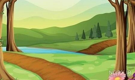 نقاشی جنگل کودکانه ساده و زیبا برای کلاس اول دوم سوم - تــــــــوپ ...