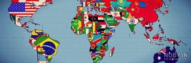 نقشه جهان به فارسی | با کیفیت با دانلود | فاینداتور
