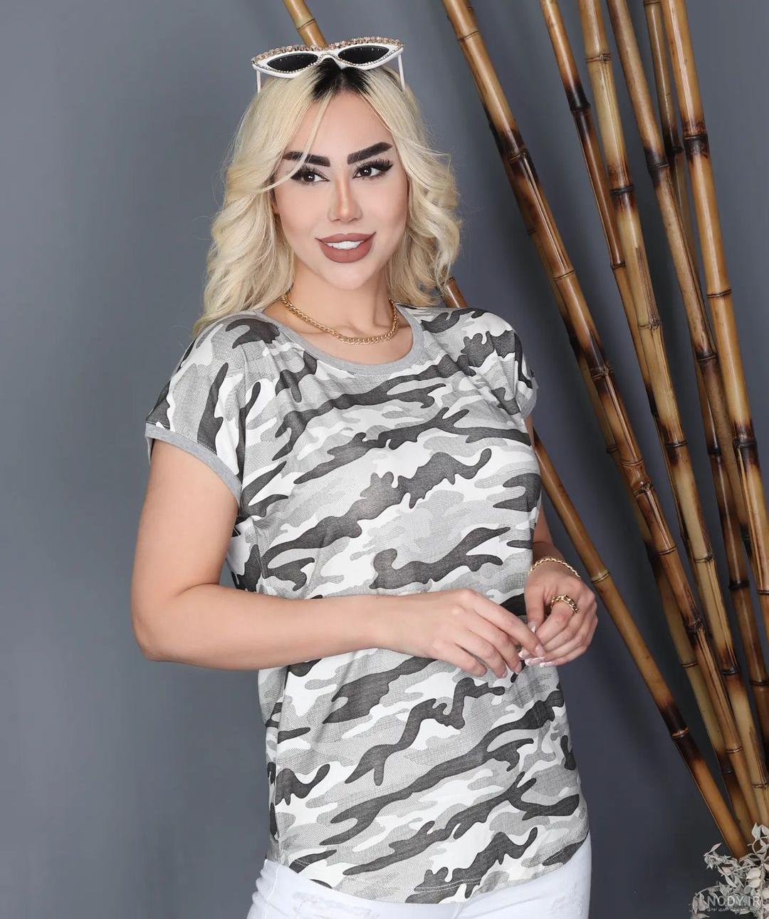 تیشرت مردانه یقه گرد جوتی جینز JootiJeans|رنگ سبز-بانی مد