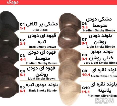 عکس رنگ موی وانیلی