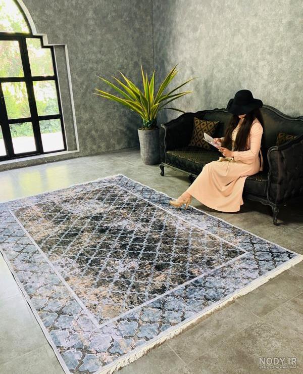 عکس فرشینه با کاموا