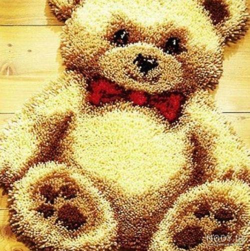 عکس فرشینه بافی با کاموا - عکس نودی