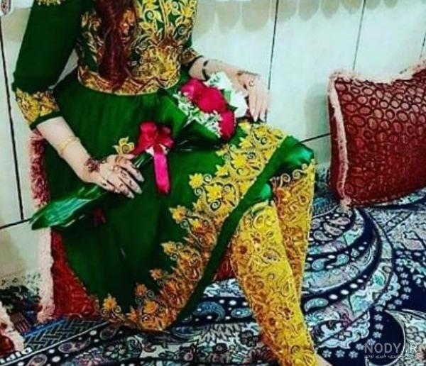 عکس لباس گلابتونی